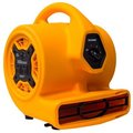 Xpower Manufacure XPOWER Multi-Purpose Mini Mighty Air Mover With Built-in Power Outlet, 3 Speed, 1/5 HP, 800 CFM P-130A